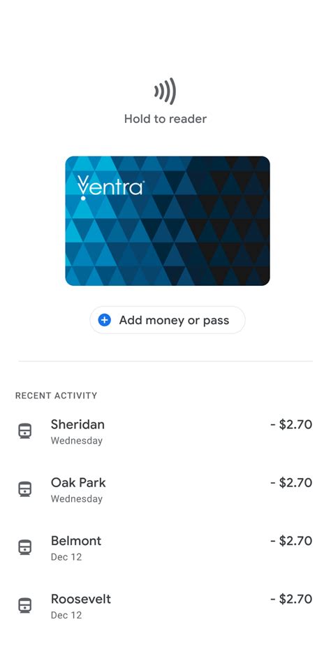 ventra card sign in